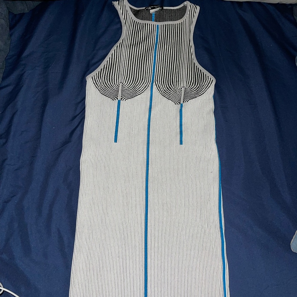 Zara seamless jacquard dress
